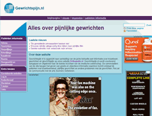 Tablet Screenshot of gewrichtspijn.nl